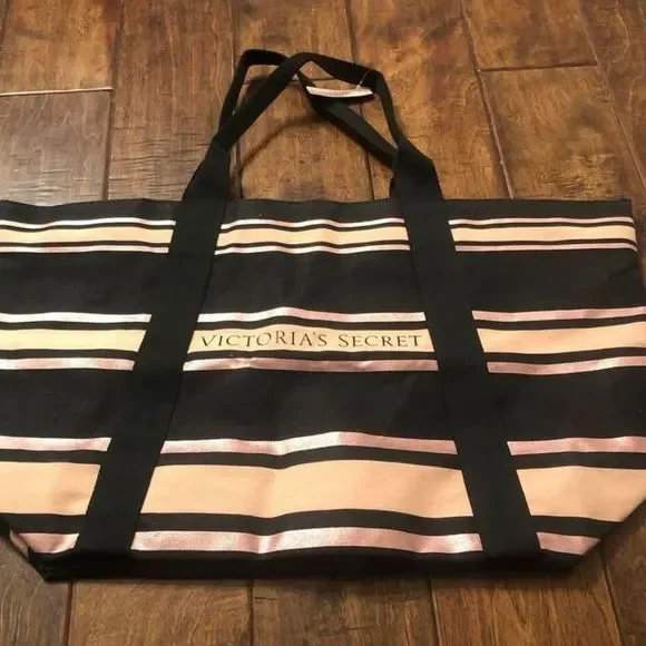 Victoria’s Secret Striped Tote NWT - Picture 2 of 2